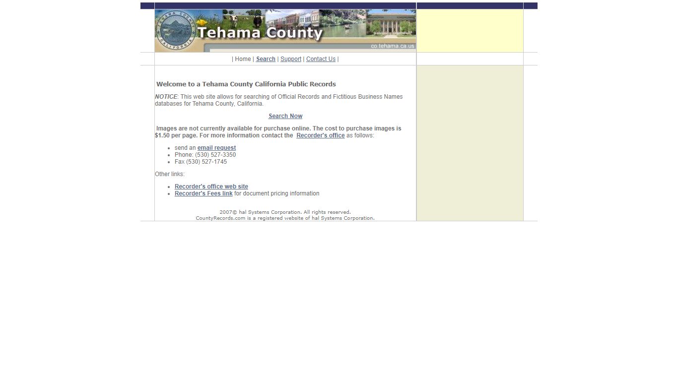 TehamaPublic.CountyRecords.com